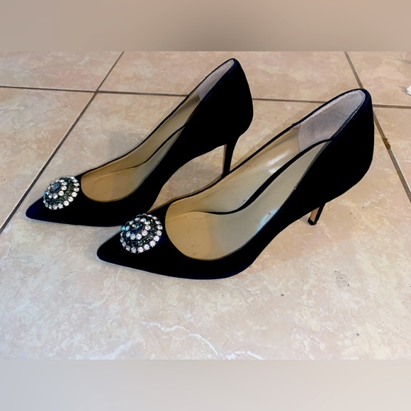 Ann Taylor Black Suede Heels - Picture 4 of 7